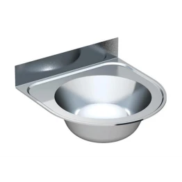 Hand Wash Basin - Half Moon Stainless