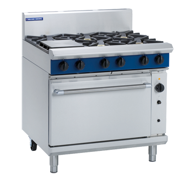 Blue Seal GE56D 6 Burner Gas/Electric Convection Oven