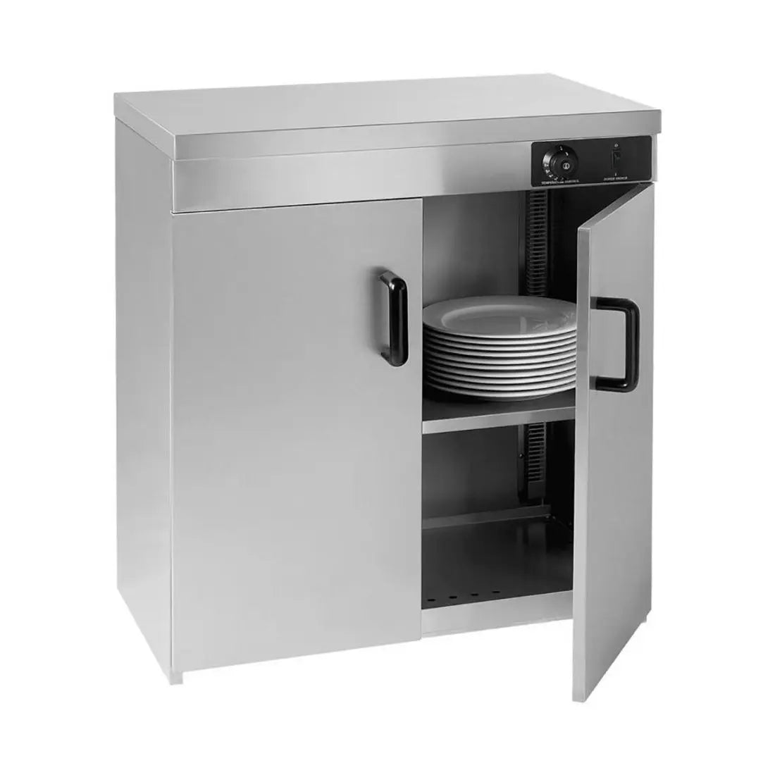 Stainless Steel Double Cabinet Plate Warmer 120 Plates PW-D